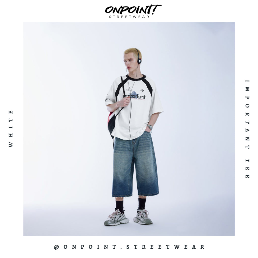 Important Tee - T shirt pria wanita oversize jumbo kualitas premium gaya korea