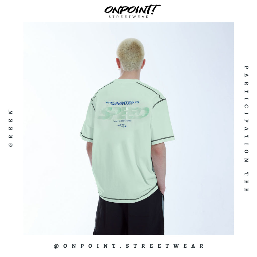 Participation Tee - kaos pria dewasa kaos pria oversize kaos pria distro kaos wanita unisex gaya korea streetwear hypebeast oversize jumbo sablon