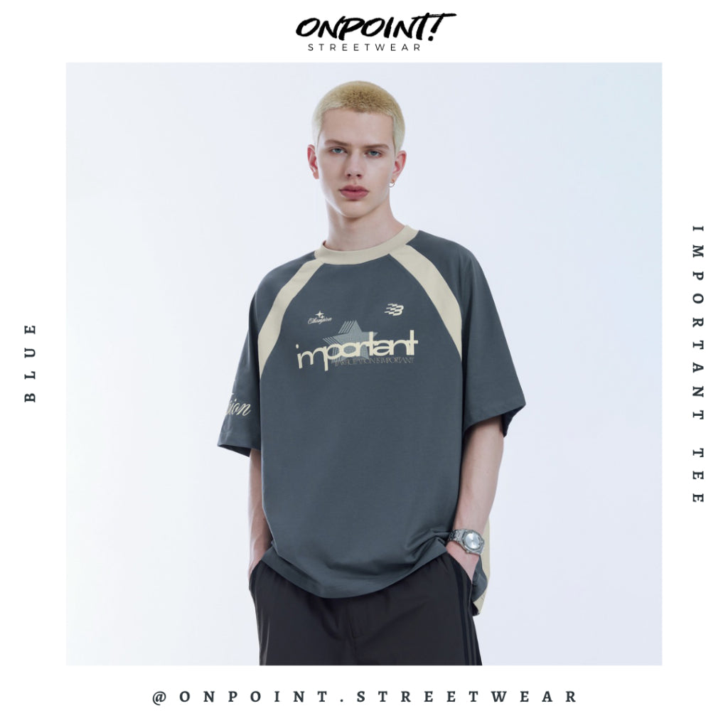 Important Tee - T shirt pria wanita oversize jumbo kualitas premium gaya korea