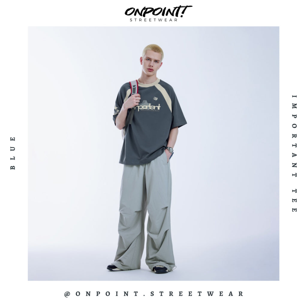 Important Tee - T shirt pria wanita oversize jumbo kualitas premium gaya korea