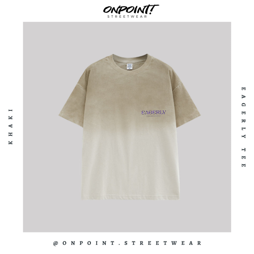 Eagerly Tee - T shirt pria wanita oversize jumbo kualitas premium gaya korea