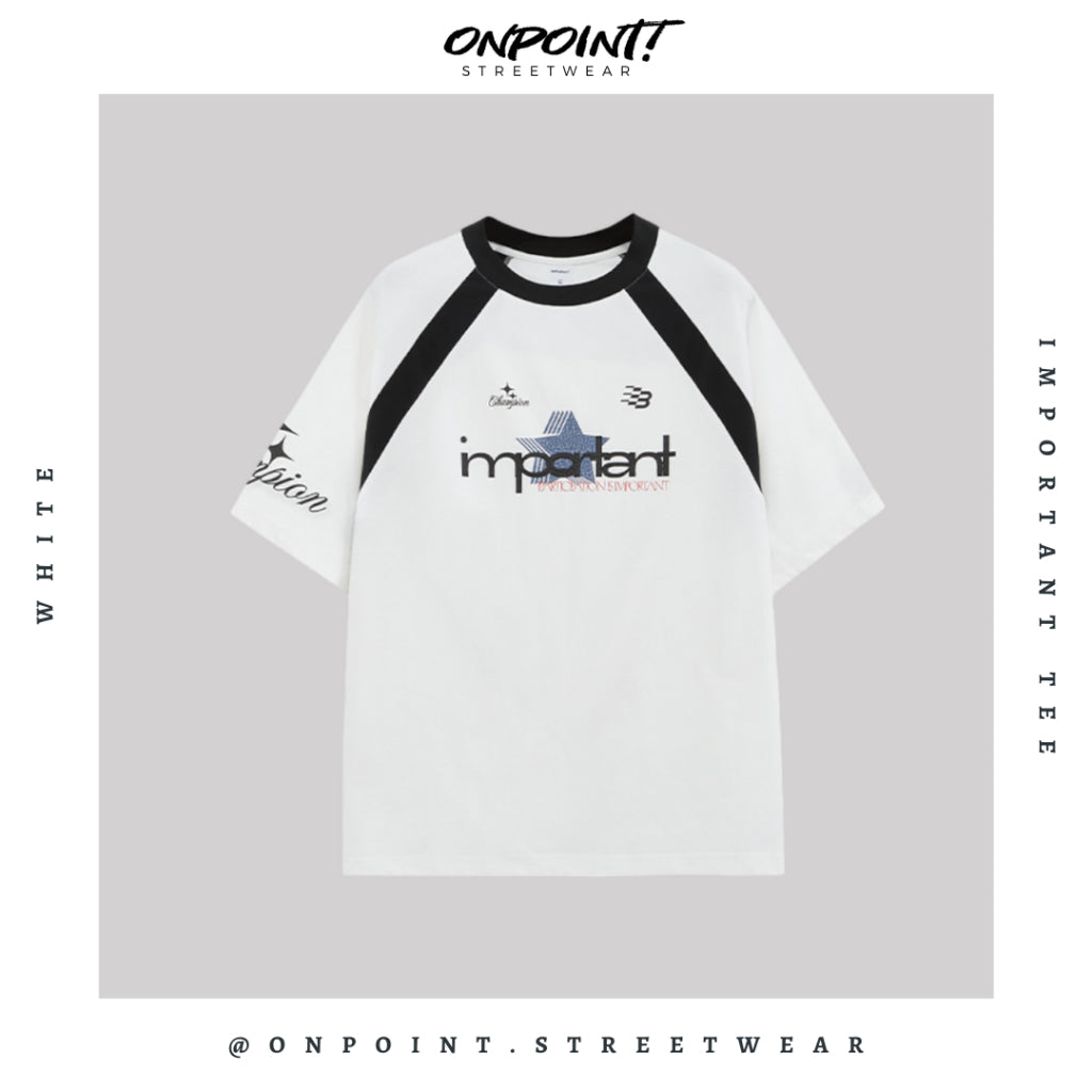 Important Tee - T shirt pria wanita oversize jumbo kualitas premium gaya korea