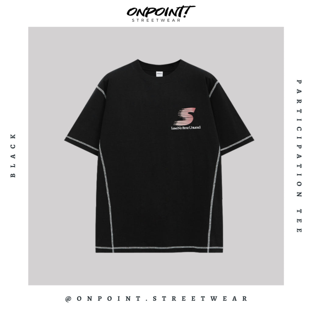 Participation Tee - kaos pria dewasa kaos pria oversize kaos pria distro kaos wanita unisex gaya korea streetwear hypebeast oversize jumbo sablon