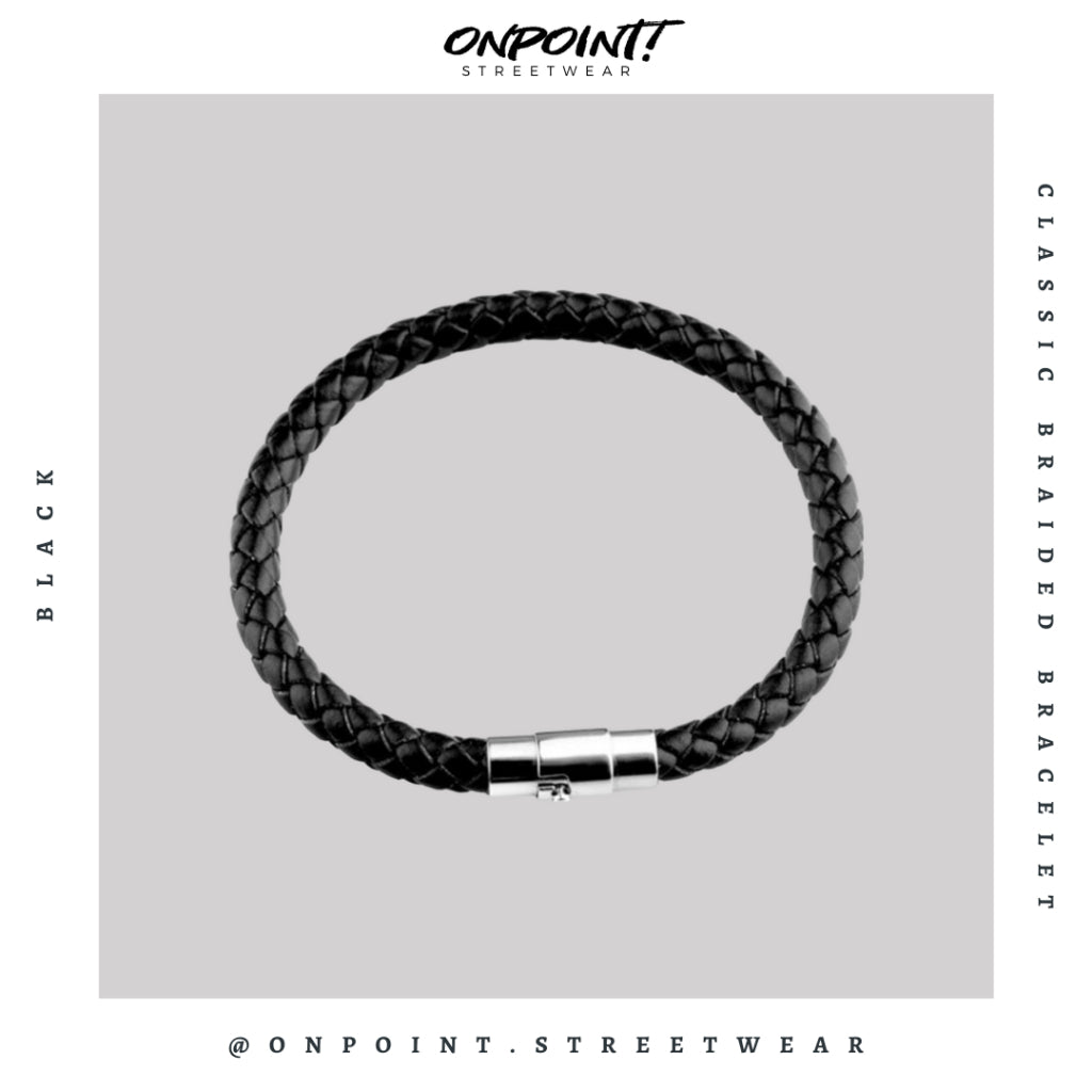 Classic Braided Bracelet - gelang pria rantai gelang pria aksesoris fashion gelang tangan wanita unisex men bracelet gaya korea hip hop