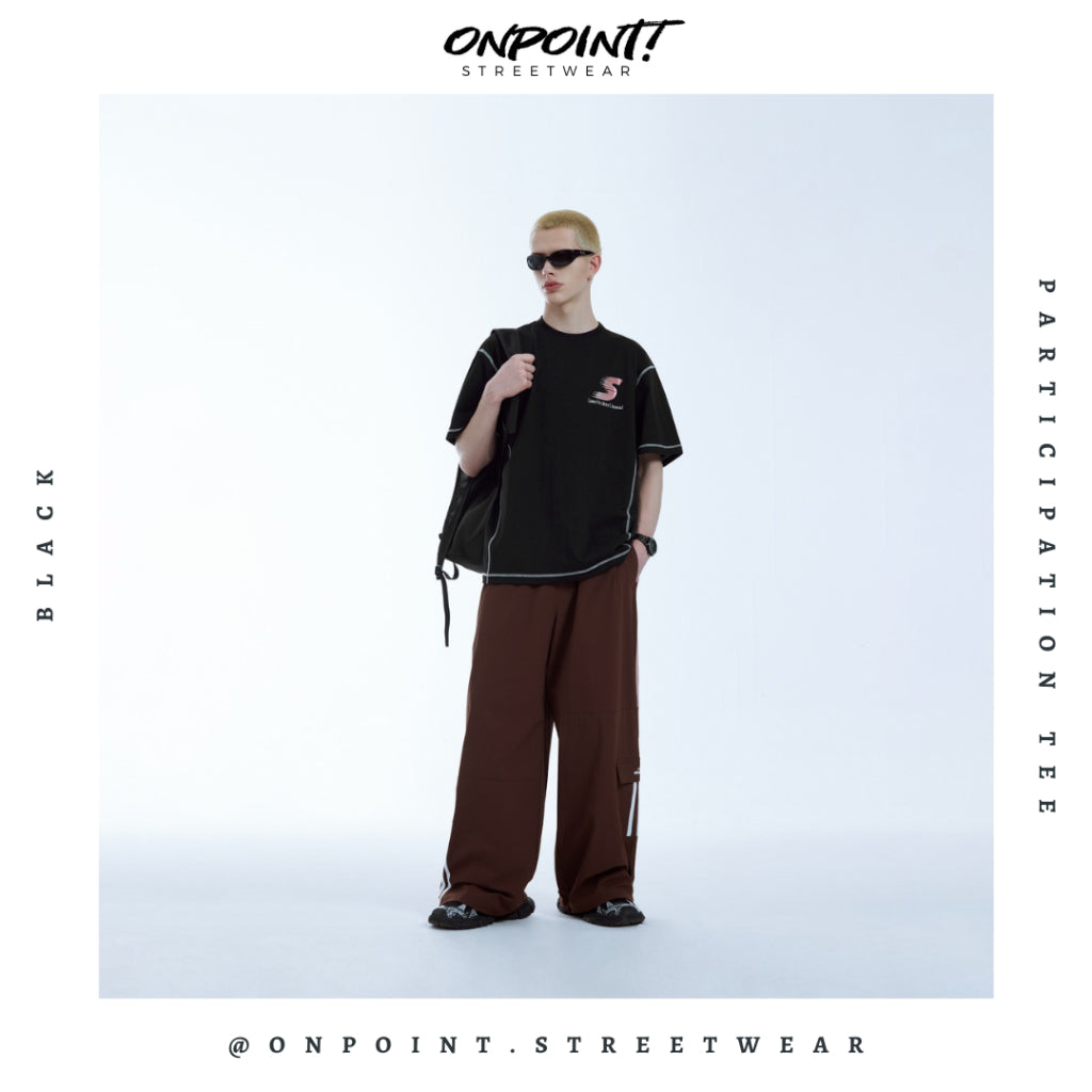 Participation Tee - kaos pria dewasa kaos pria oversize kaos pria distro kaos wanita unisex gaya korea streetwear hypebeast oversize jumbo sablon