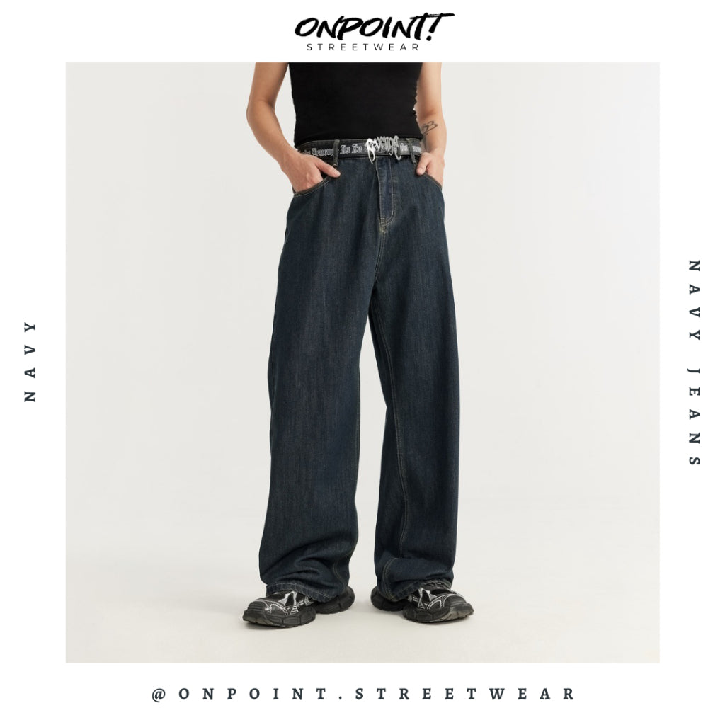 Navy Jeans - celana pria jeans celana panjang pria celana jeans pria celana denim pria celana pria dewasa celana panjang jeans celana korea streetwear hypebeast street style