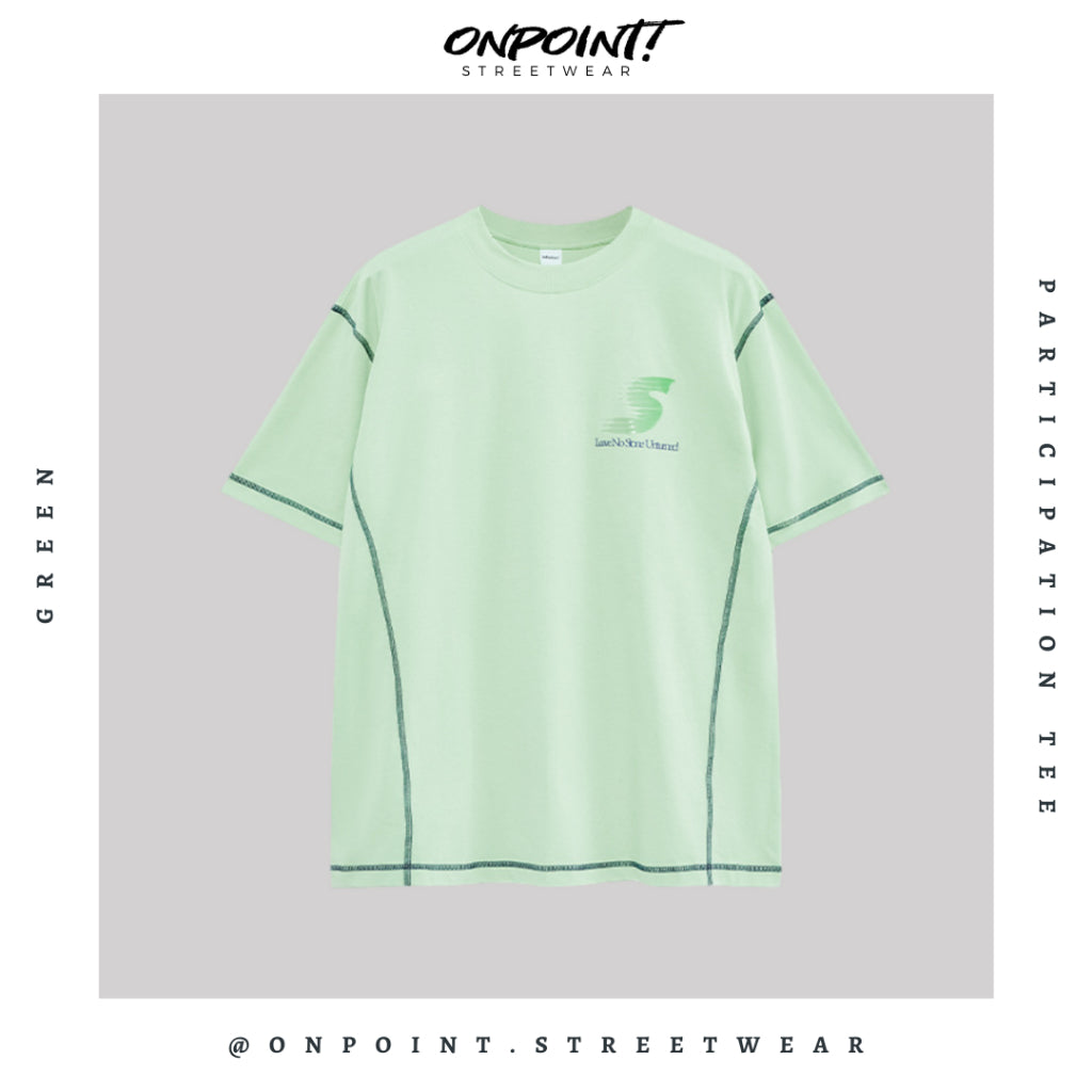 Participation Tee - kaos pria dewasa kaos pria oversize kaos pria distro kaos wanita unisex gaya korea streetwear hypebeast oversize jumbo sablon