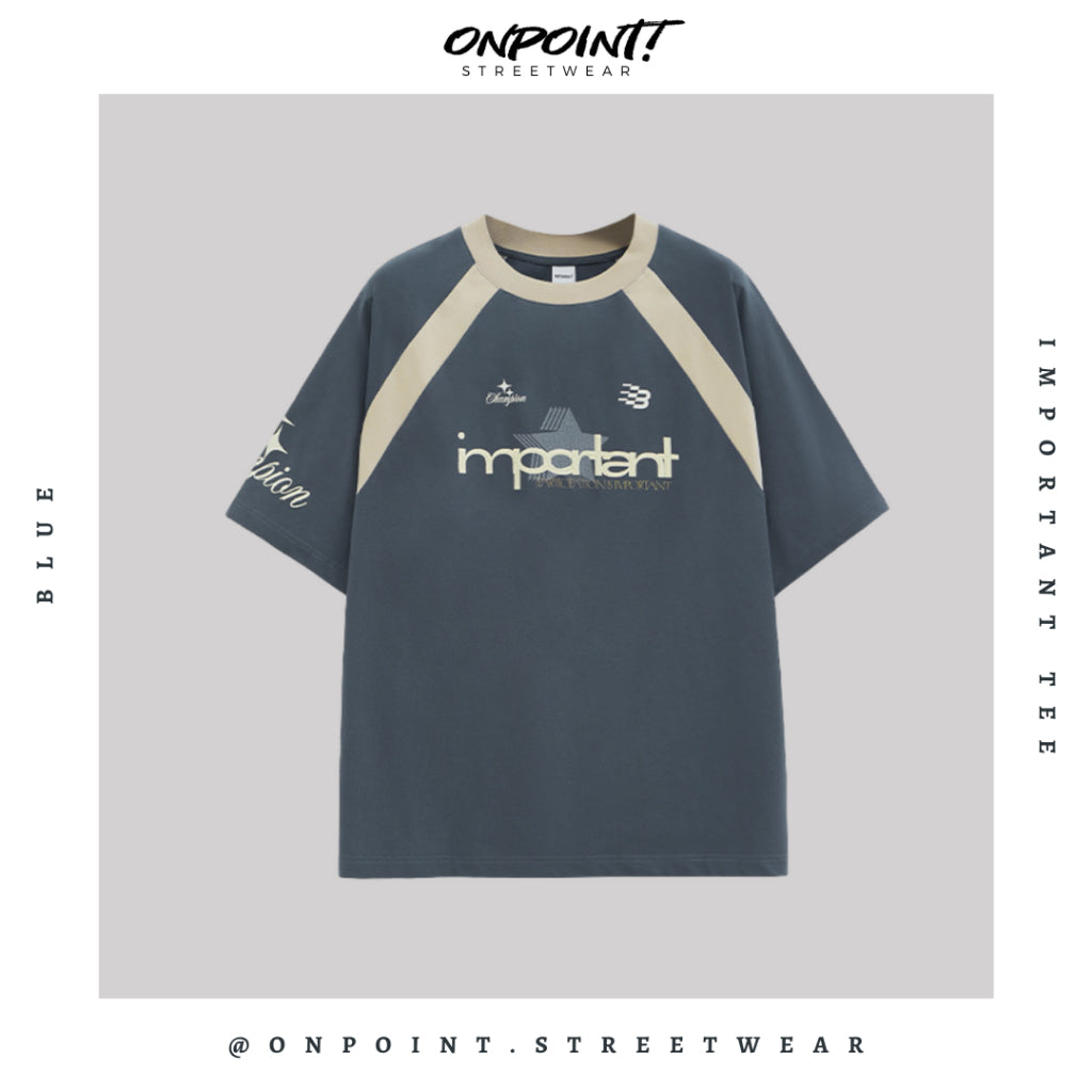 Important Tee - T shirt pria wanita oversize jumbo kualitas premium gaya korea