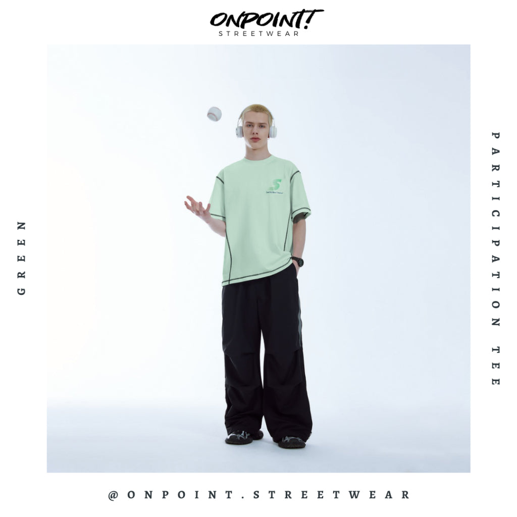 Participation Tee - kaos pria dewasa kaos pria oversize kaos pria distro kaos wanita unisex gaya korea streetwear hypebeast oversize jumbo sablon