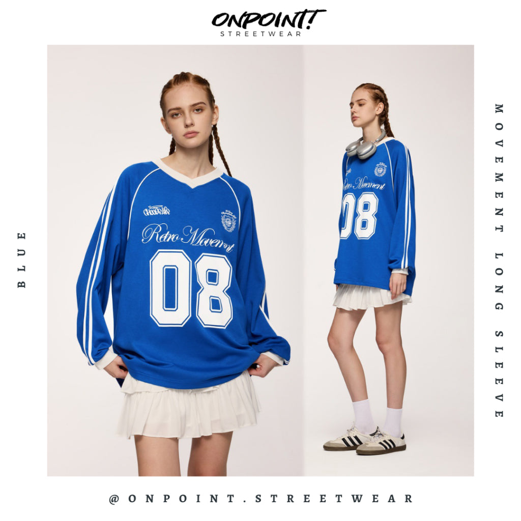 Movement Long Sleeve - kaos lengan panjang kaos pria streetwear korea atasan fashion laki-laki sablon printing