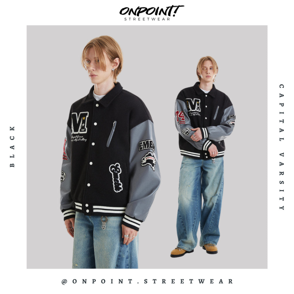 Capital Varsity - jaket pria jaket varsity pria varsity jacket varisty baseball jaket varsity original jaket varsiti fashion pria baju pria streetwear jaket korea pria