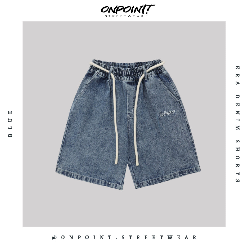 Era Shorts  - celana pendek pria celana pria shorts pinggang karet bahan katun hip hop korea streetwear bawahan fashion pria