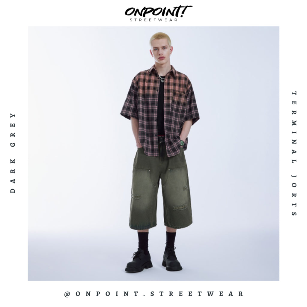 Terminal Jorts - celana pria jeans celana ponggol pria celana jeans pria celana denim pria celana pria dewasa celana panjang jeans celana korea streetwear hypebeast street style
