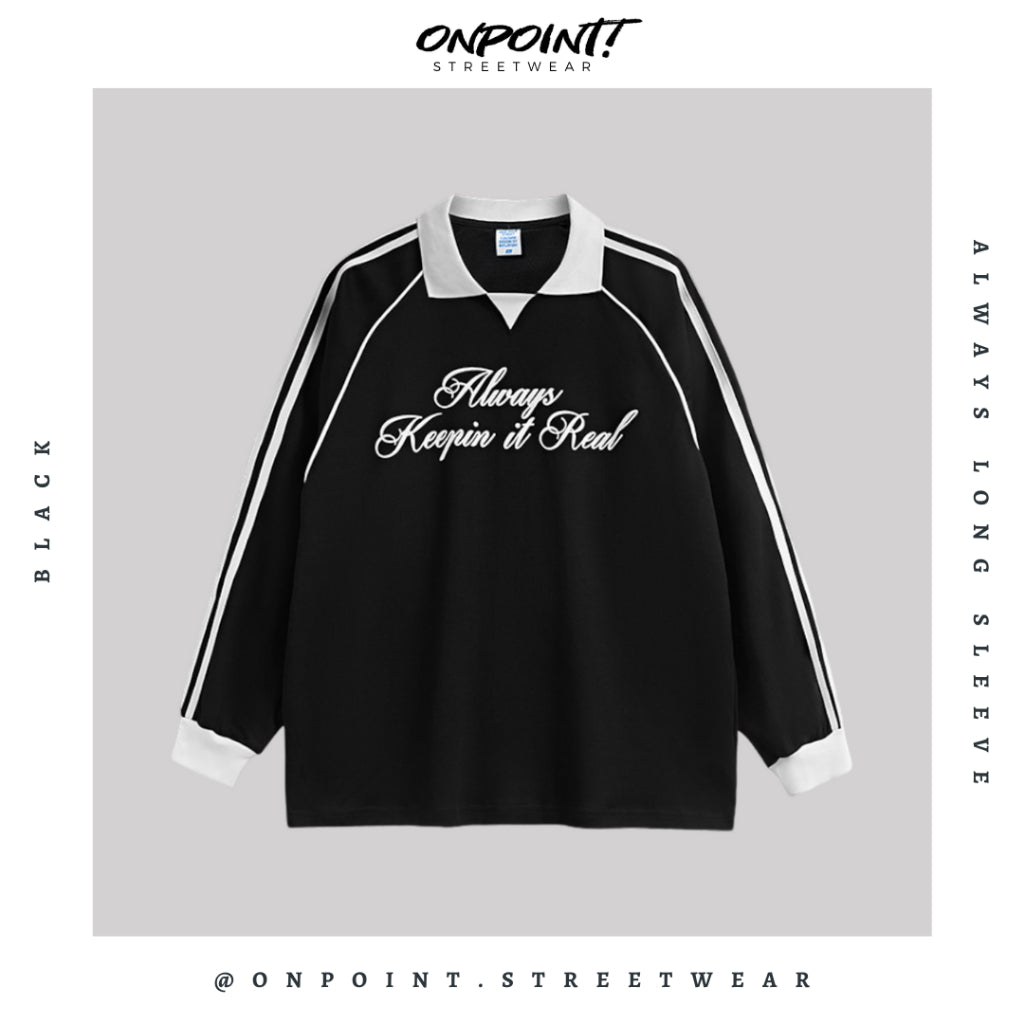 Always Long Sleeve - kaos lengan panjang kaos pria streetwear korea atasan fashion laki-laki sablon printing
