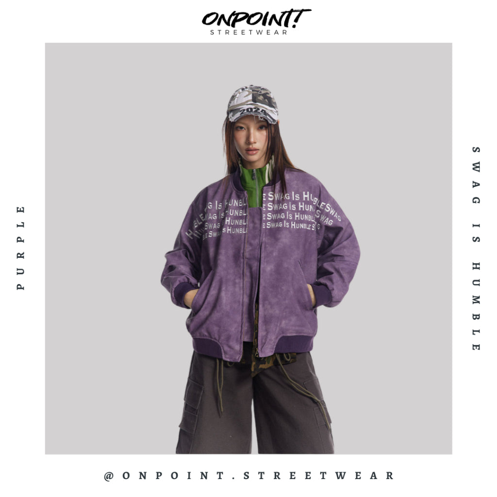 Swag Is Humble Jacket - jaket pria jaket varsity pria varsity jacket varisty baseball jaket varsity original jaket varsiti ori fashion pria baju pria streetwear jaket korea pria