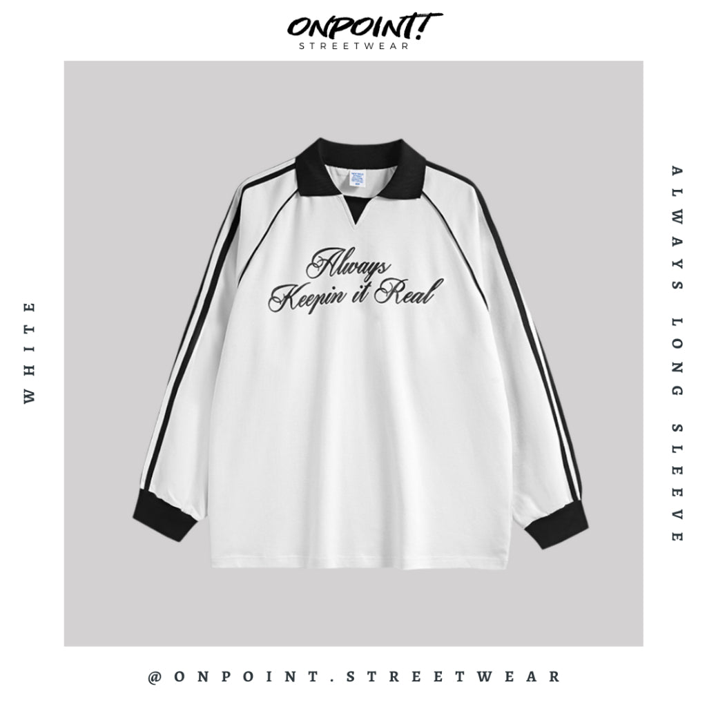 Always Long Sleeve - kaos lengan panjang kaos pria streetwear korea atasan fashion laki-laki sablon printing