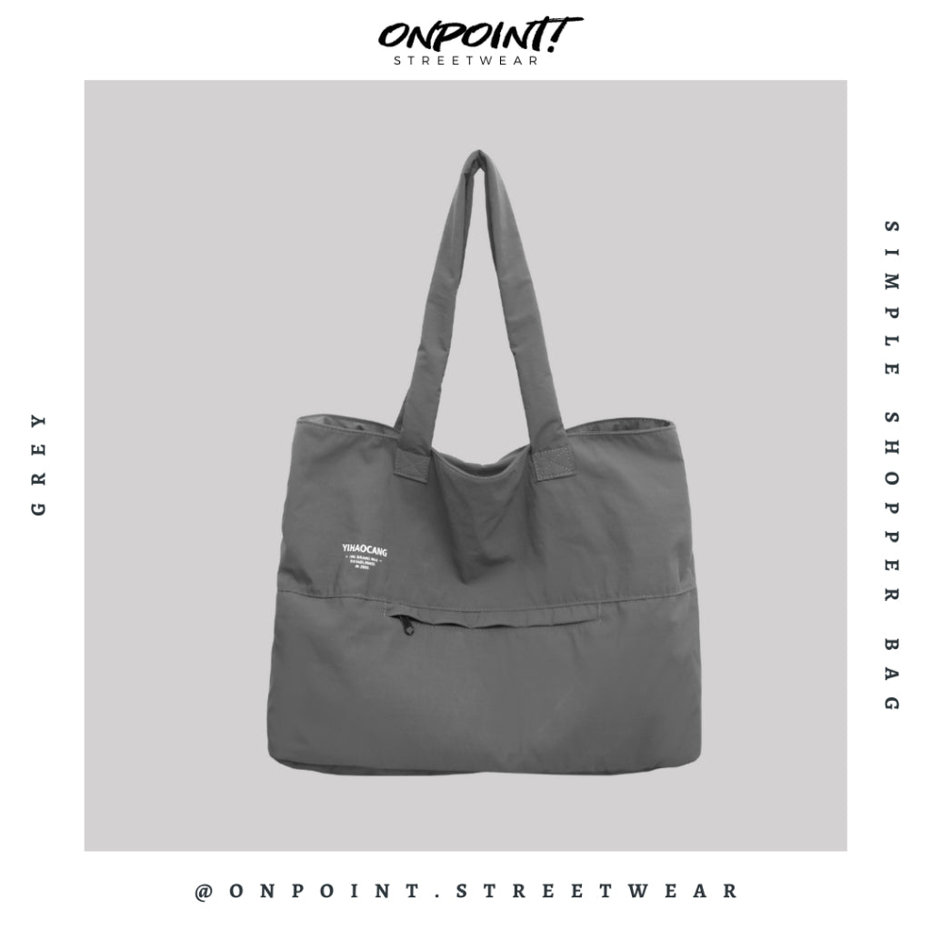 Simple Shopper Bag - tas pria selempang sling bag unisex tas pria keren tas pinggang pria tas pinggang wanita tas pinggang hp pria waistbag pria waistbag wanita waistbag pria original