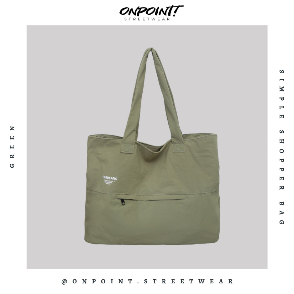 Simple Shopper Bag - tas pria selempang sling bag unisex tas pria keren tas pinggang pria tas pinggang wanita tas pinggang hp pria waistbag pria waistbag wanita waistbag pria original