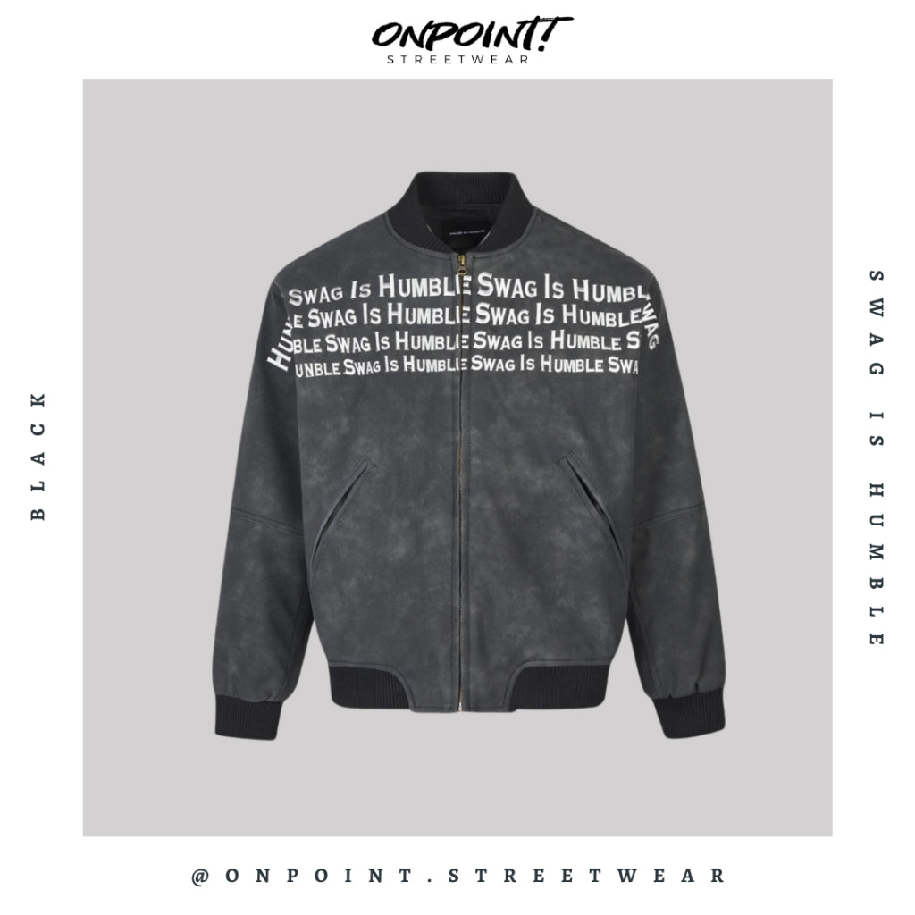 Swag Is Humble Jacket - jaket pria jaket varsity pria varsity jacket varisty baseball jaket varsity original jaket varsiti ori fashion pria baju pria streetwear jaket korea pria