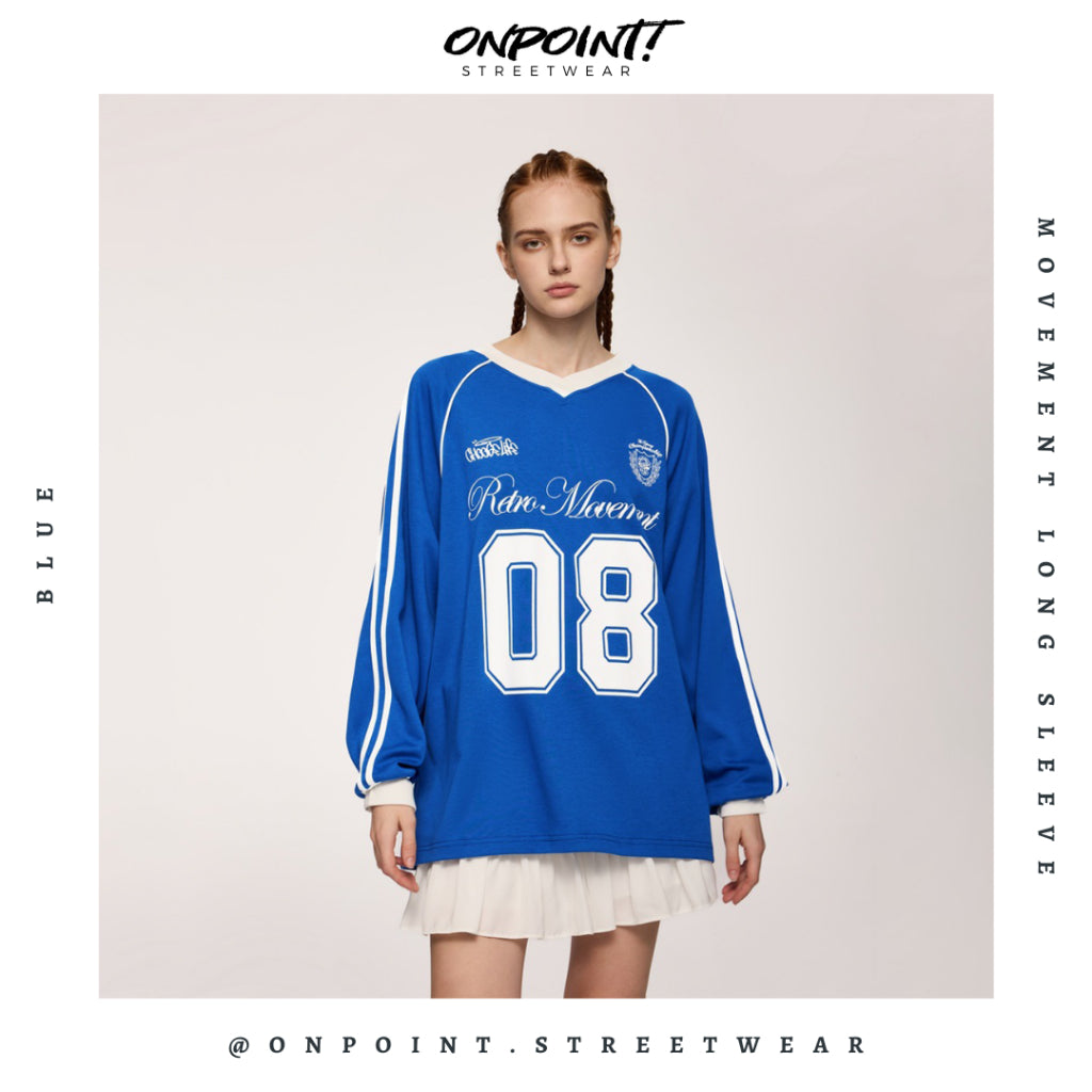 Movement Long Sleeve - kaos lengan panjang kaos pria streetwear korea atasan fashion laki-laki sablon printing
