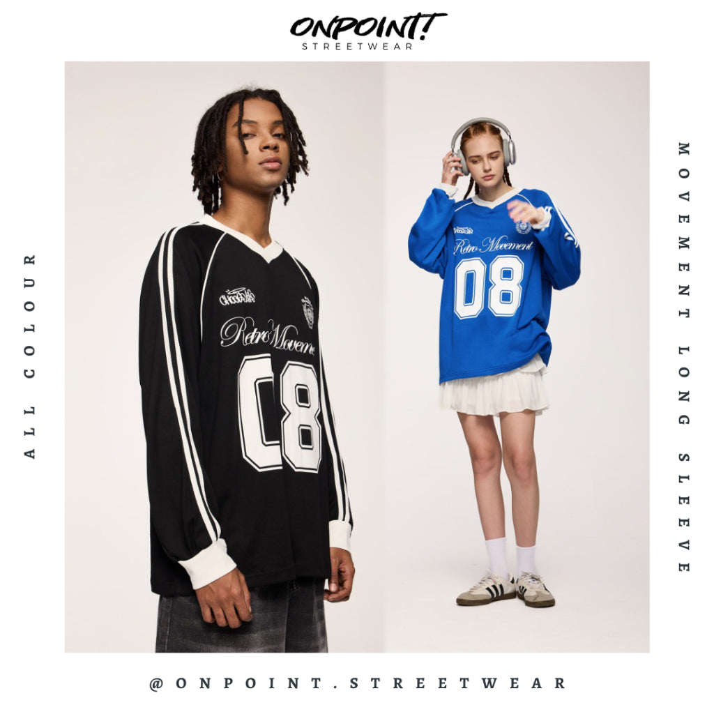 Movement Long Sleeve - kaos lengan panjang kaos pria streetwear korea atasan fashion laki-laki sablon printing
