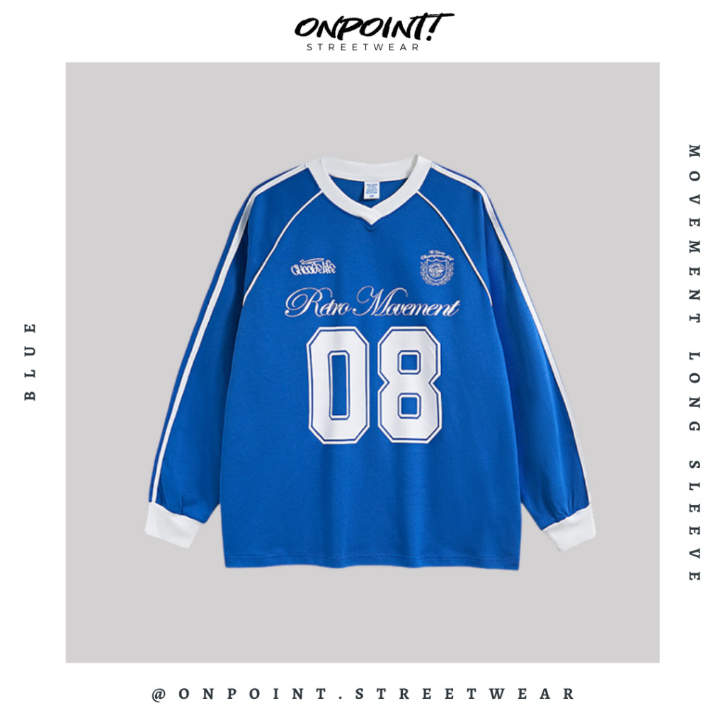 Movement Long Sleeve - kaos lengan panjang kaos pria streetwear korea atasan fashion laki-laki sablon printing