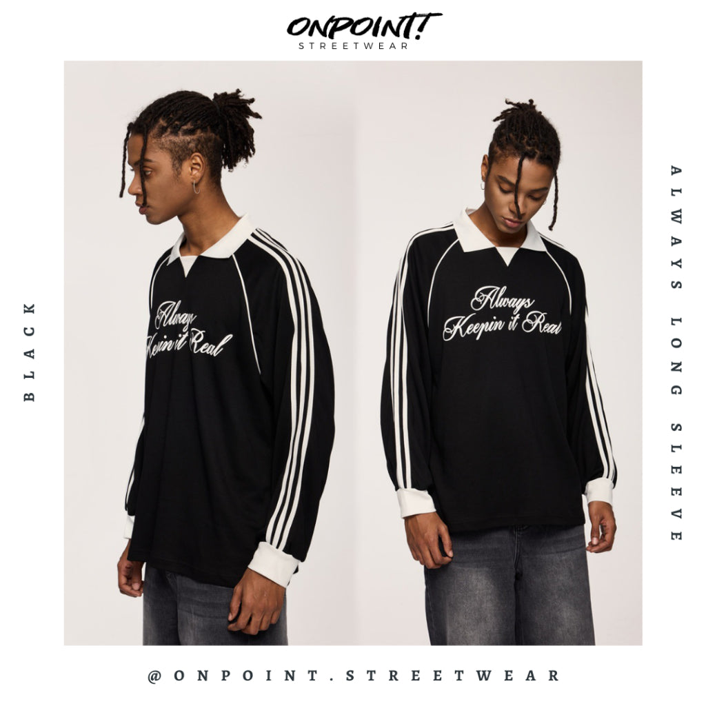 Always Long Sleeve - kaos lengan panjang kaos pria streetwear korea atasan fashion laki-laki sablon printing