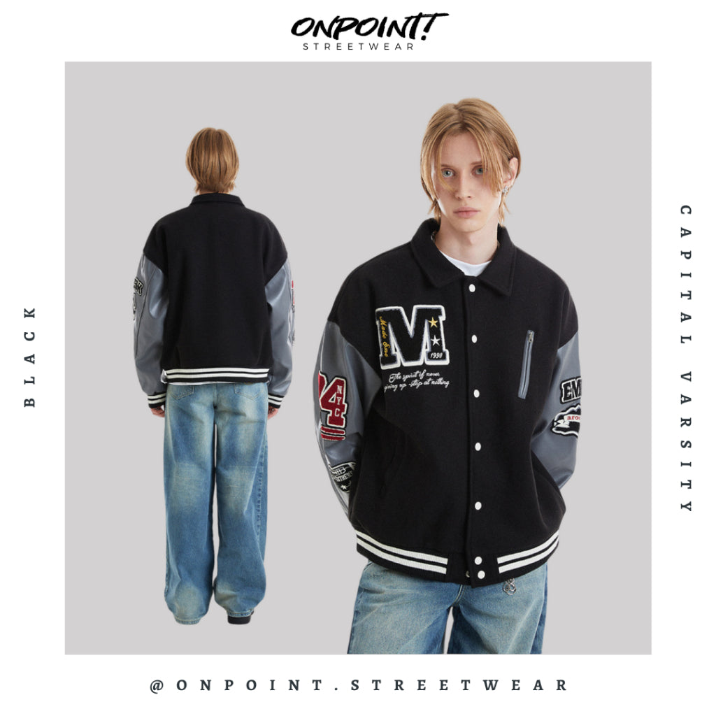 Capital Varsity - jaket pria jaket varsity pria varsity jacket varisty baseball jaket varsity original jaket varsiti fashion pria baju pria streetwear jaket korea pria