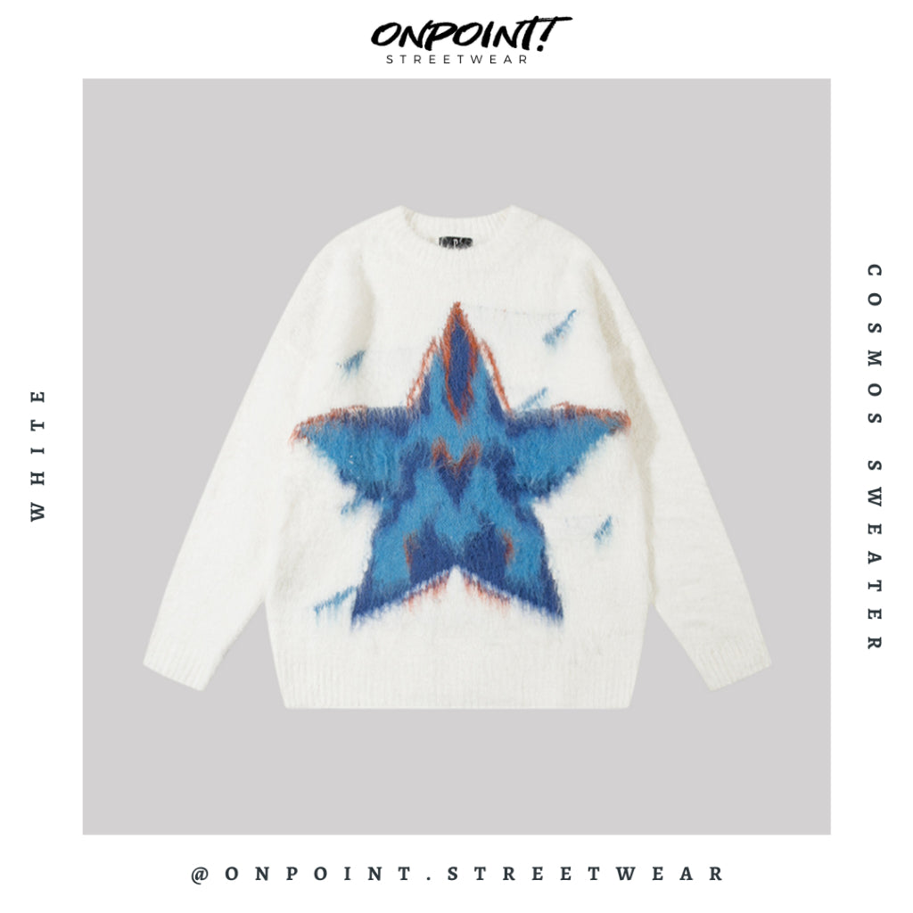 Cosmos Sweater - sweater pria distro sweater pria oversize sweatshirt pria keren crewneck pria oversize baju korea pria lengan panjang hip hop streetwear sweatshirt pria