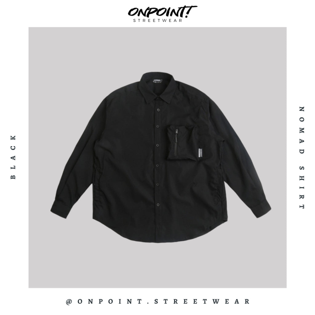 Nomad shirt - kemeja pria wanita oversize gaya korea premium
