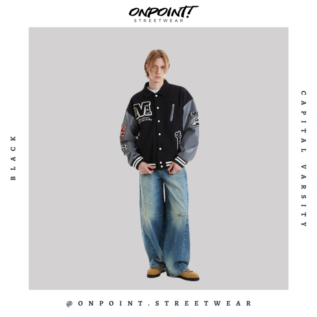 Capital Varsity - jaket pria jaket varsity pria varsity jacket varisty baseball jaket varsity original jaket varsiti fashion pria baju pria streetwear jaket korea pria