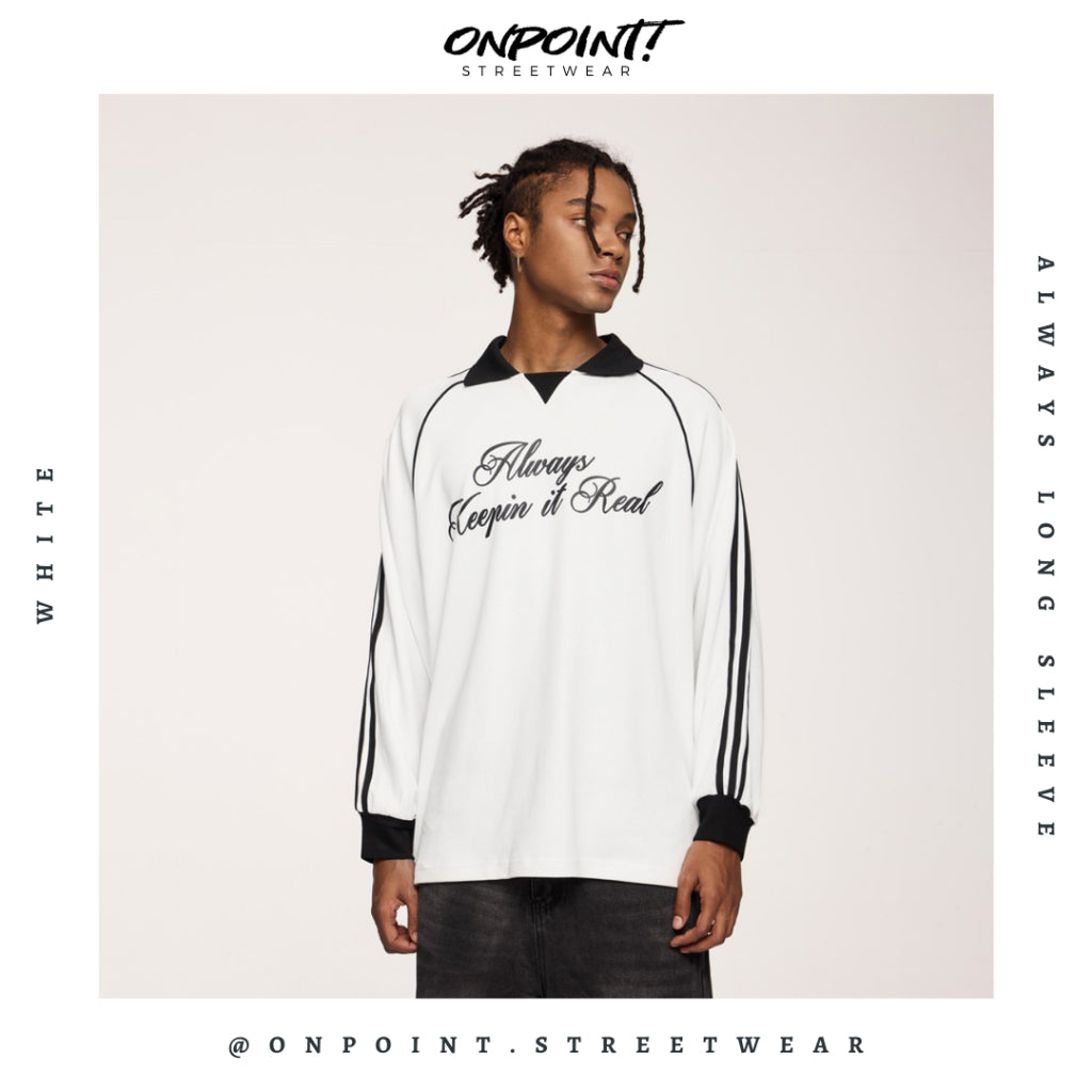 Always Long Sleeve - kaos lengan panjang kaos pria streetwear korea atasan fashion laki-laki sablon printing