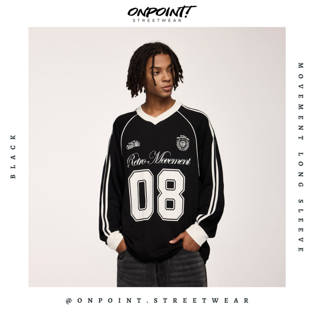 Movement Long Sleeve - kaos lengan panjang kaos pria streetwear korea atasan fashion laki-laki sablon printing