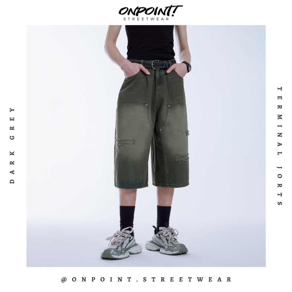 Terminal Jorts - celana pria jeans celana ponggol pria celana jeans pria celana denim pria celana pria dewasa celana panjang jeans celana korea streetwear hypebeast street style