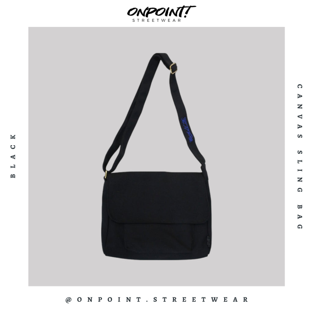 canvas sling bag