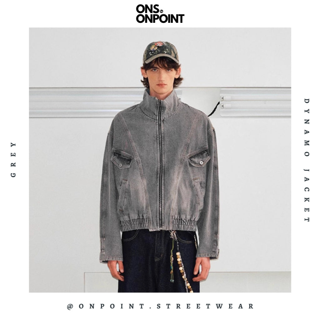 [ONS BY ONPOINT] Dynamo Jacket - jaket denim jaket jeans pria jaket varsity pria leather jacket baseball jaket varsity original jaket kulit fashion pria baju pria streetwear jaket korea pria