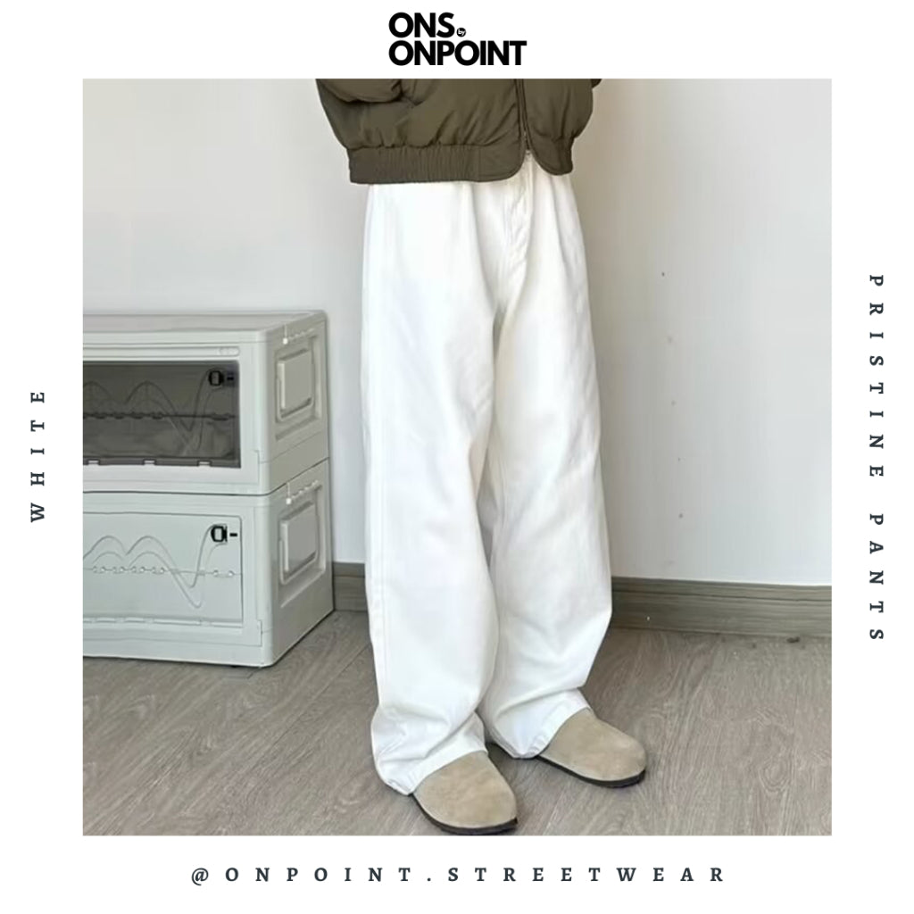 [ONS BY ONPOINT] Pristine Pants - relaxed pants celana panjang sporty celana jogger pria unisex celana baggy celana cowo basic polos wide pants cotton fleece sweatpants baggy oversize pants loose fit pants celana olahraga korean style