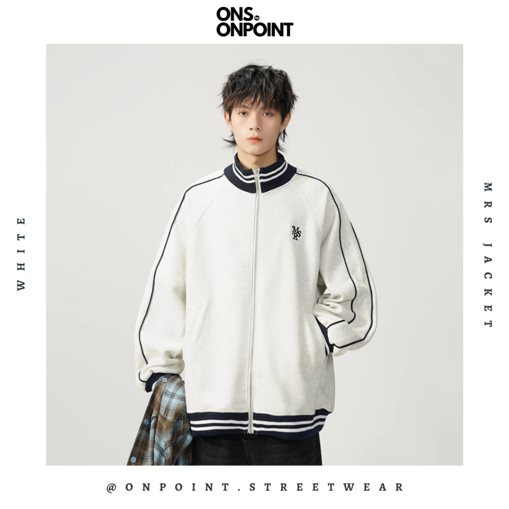 [ONS BY ONPOINT] MRS Jacket - jaket pria oversize streetwear jaket gaya korea jumbo basic fleece original outdoor jaket olahraga dewasa pria wanita unisex zipper