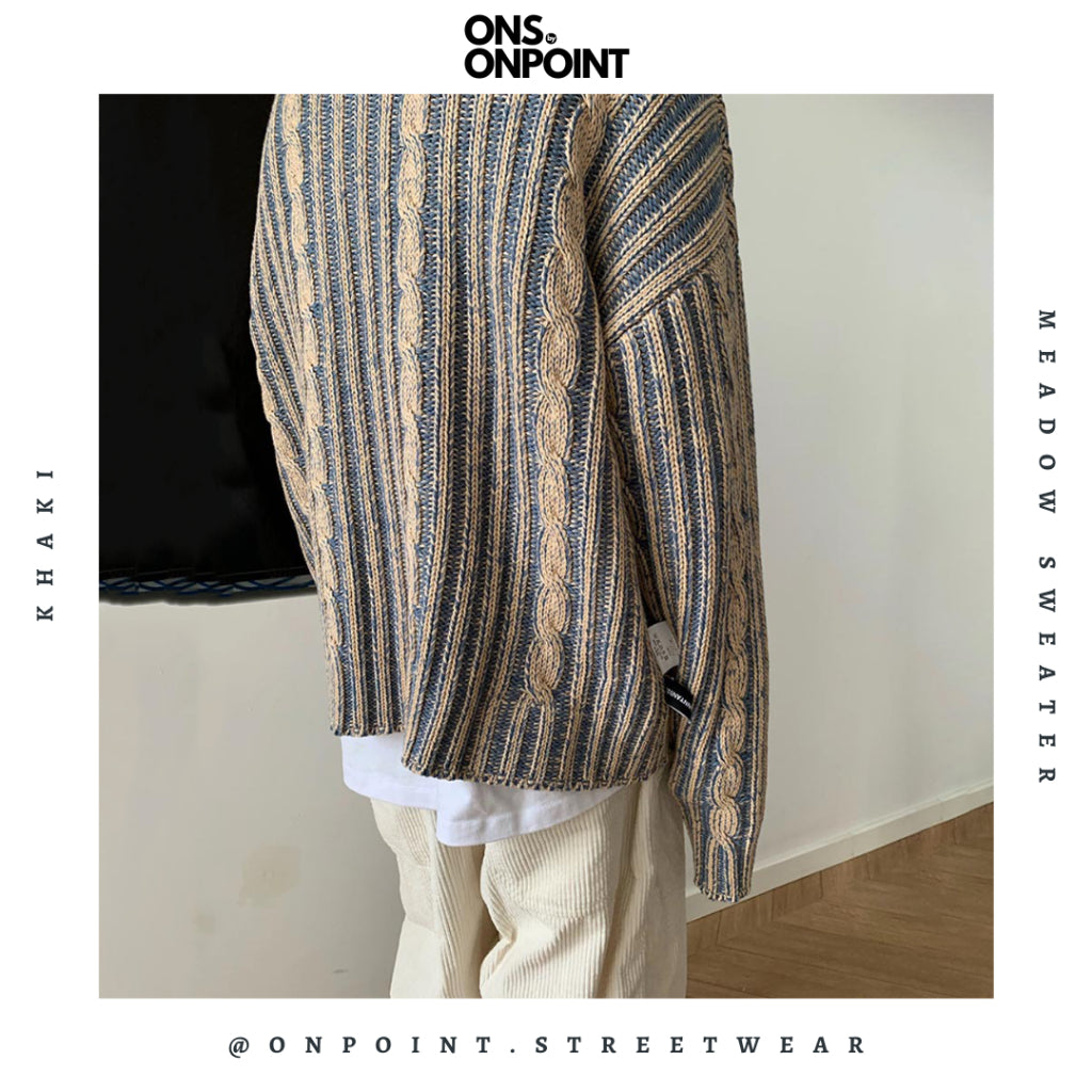 [ONS BY ONPOINT] Meadow Sweater - sweater rajut pria sweater pria distro sweater pria dewasa sweater oversize wanita unisex streetwear gaya korea style hip hop onpoint streetwear