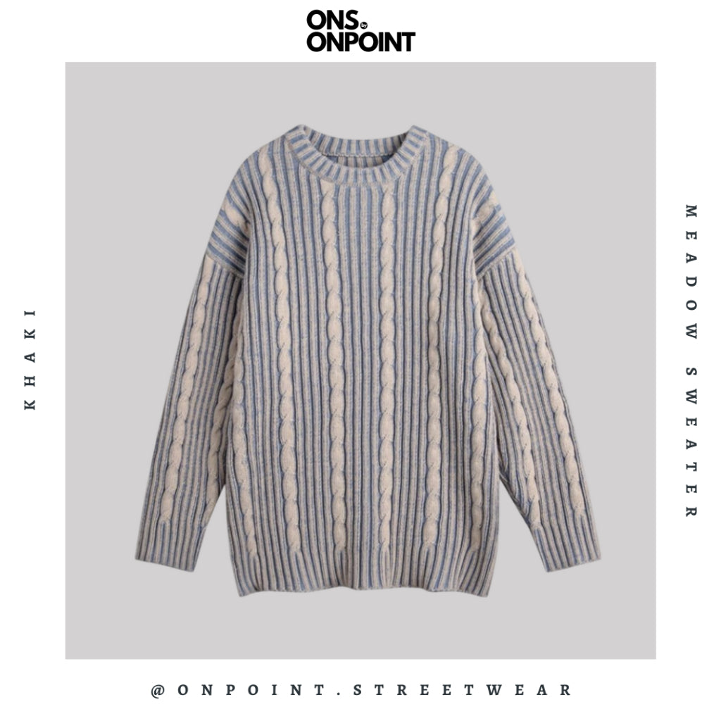 [ONS BY ONPOINT] Meadow Sweater - sweater rajut pria sweater pria distro sweater pria dewasa sweater oversize wanita unisex streetwear gaya korea style hip hop onpoint streetwear