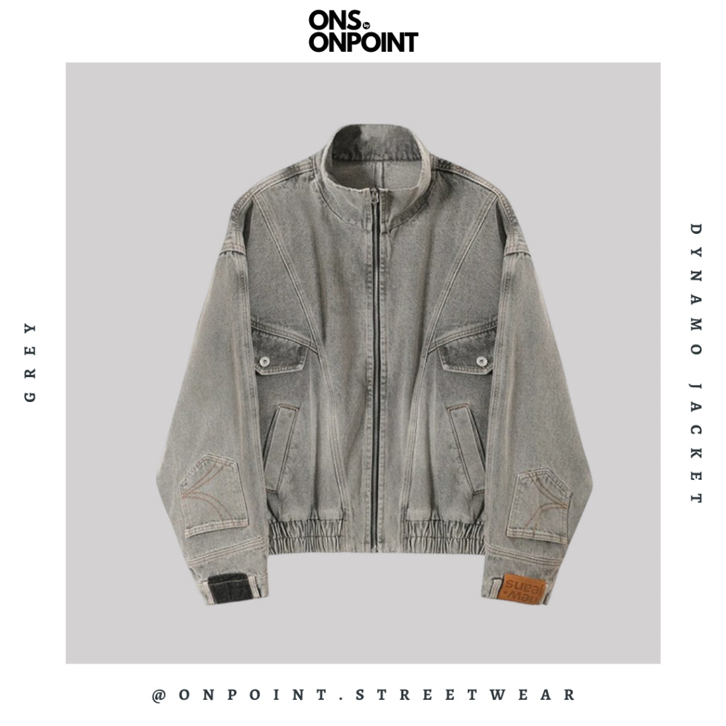 [ONS BY ONPOINT] Dynamo Jacket - jaket denim jaket jeans pria jaket varsity pria leather jacket baseball jaket varsity original jaket kulit fashion pria baju pria streetwear jaket korea pria