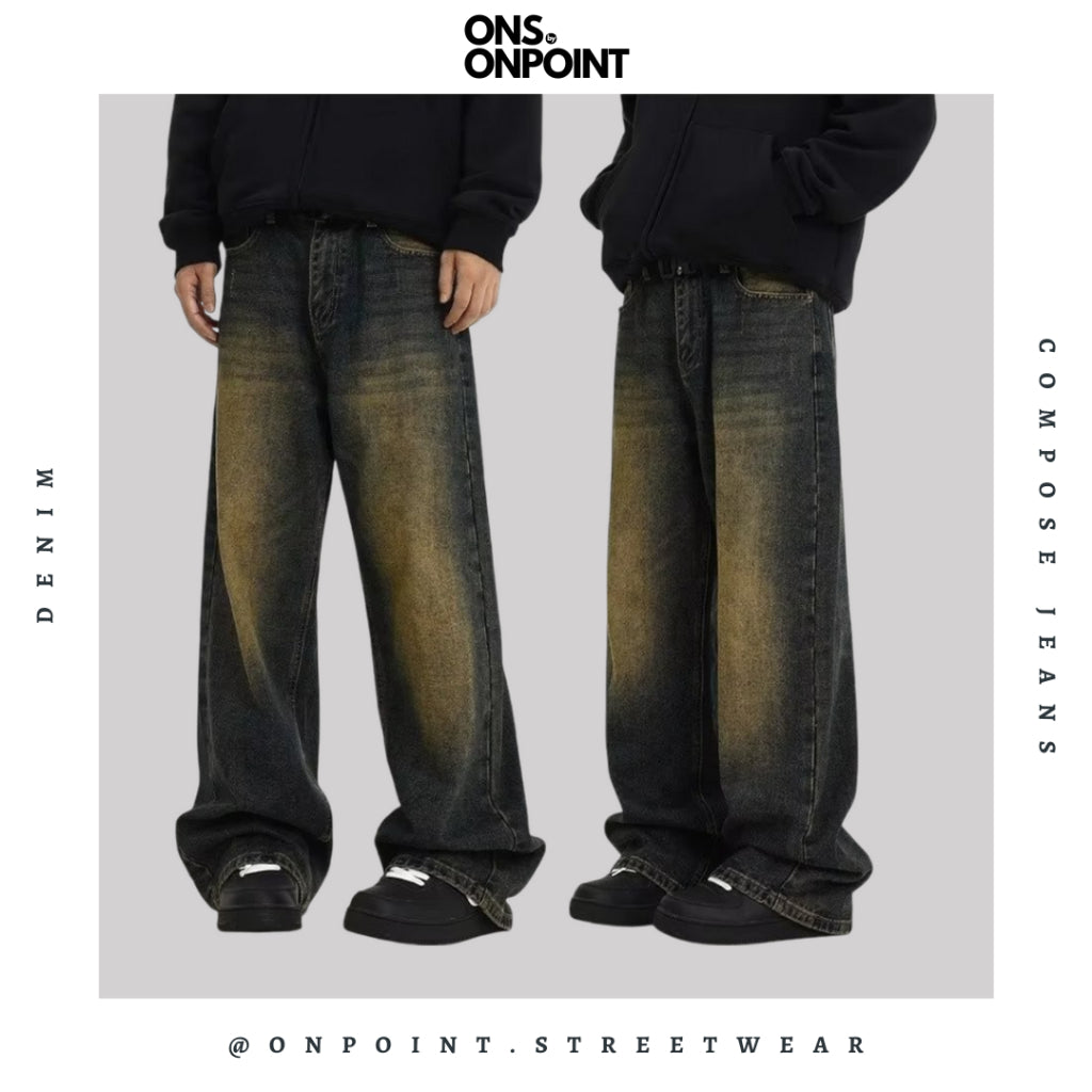 [ONS BY ONPOINT] Compose Jeans - celana pria jeans celana panjang pria celana jeans pria celana denim pria celana pria dewasa celana panjang jeans celana korea streetwear hypebeast street style