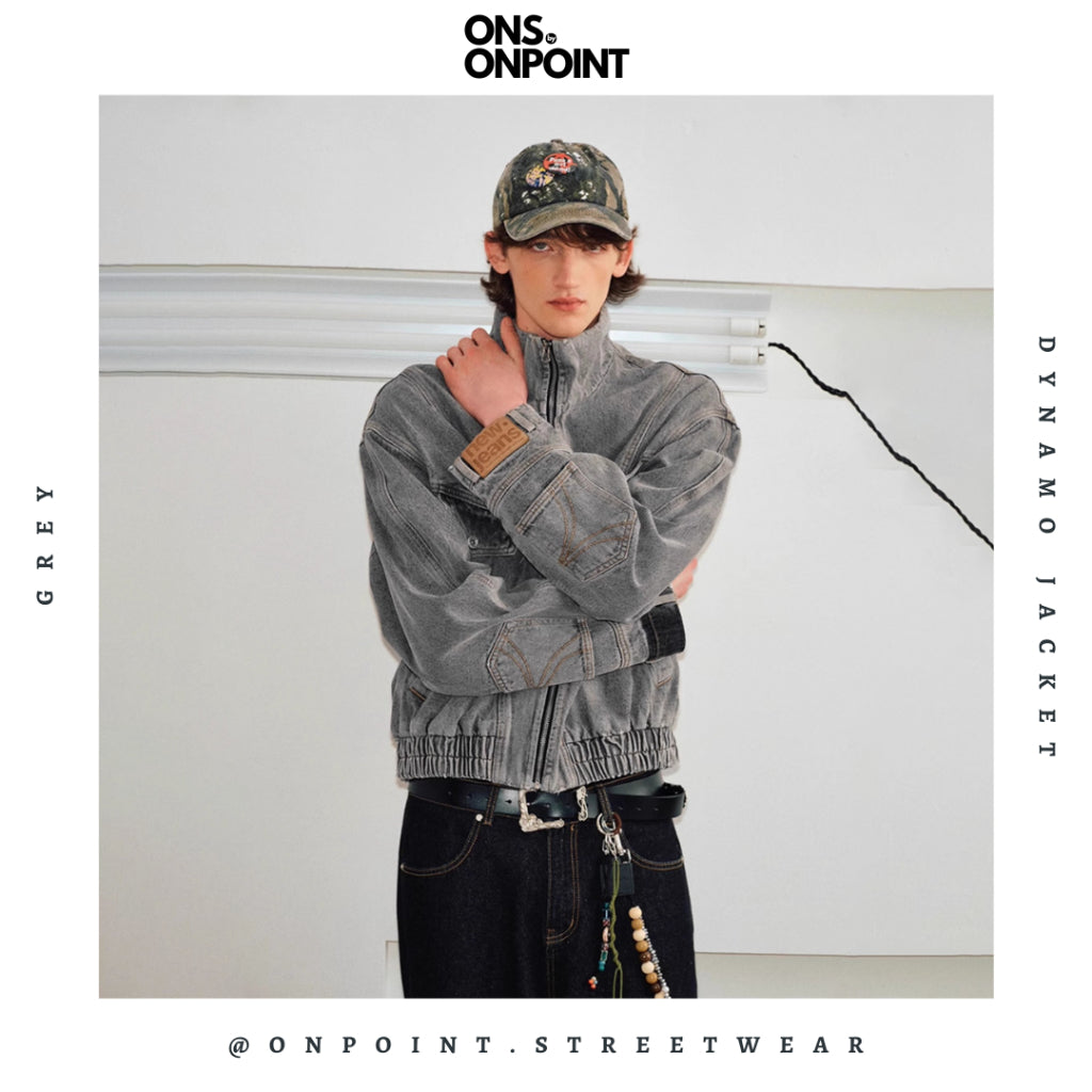[ONS BY ONPOINT] Dynamo Jacket - jaket denim jaket jeans pria jaket varsity pria leather jacket baseball jaket varsity original jaket kulit fashion pria baju pria streetwear jaket korea pria