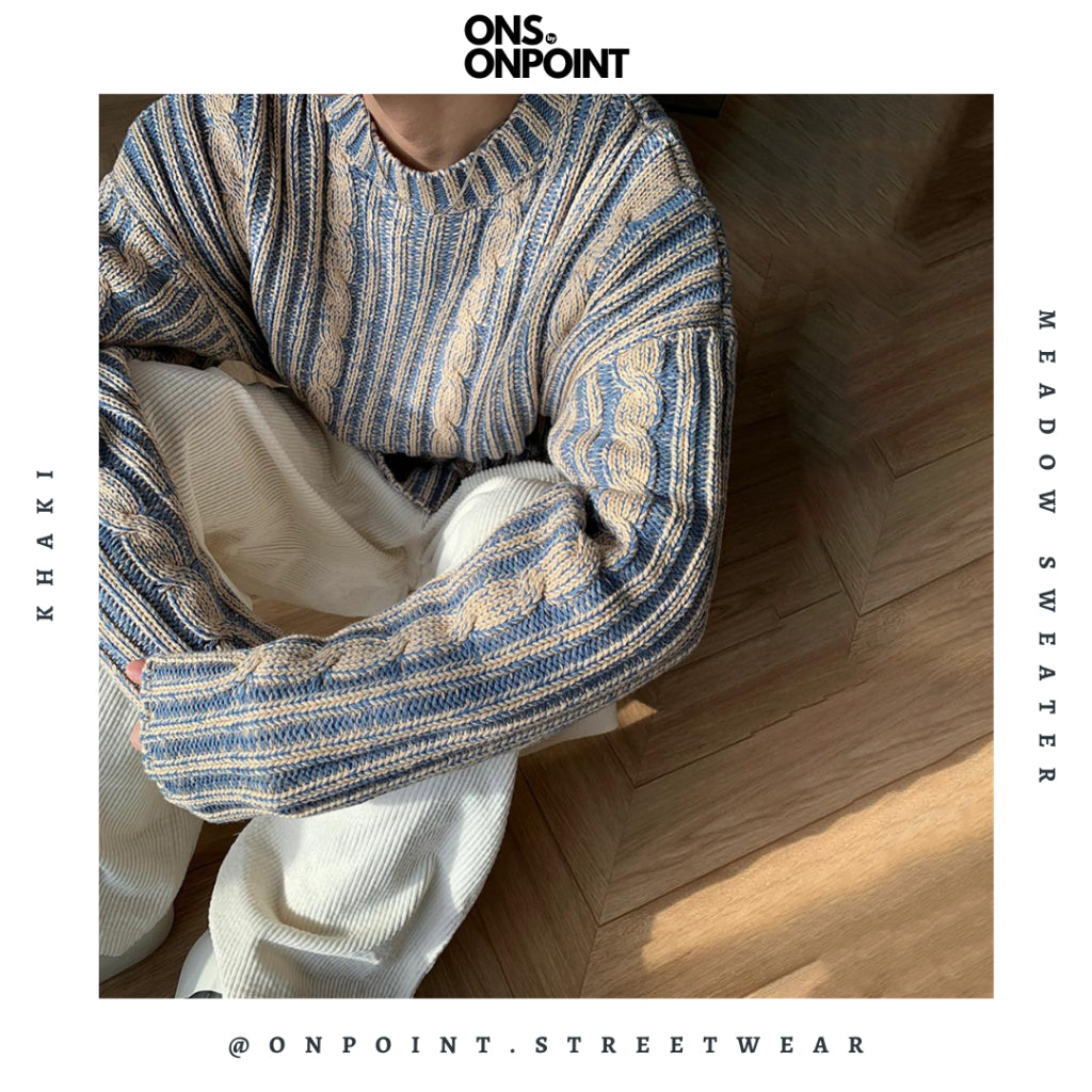 [ONS BY ONPOINT] Meadow Sweater - sweater rajut pria sweater pria distro sweater pria dewasa sweater oversize wanita unisex streetwear gaya korea style hip hop onpoint streetwear