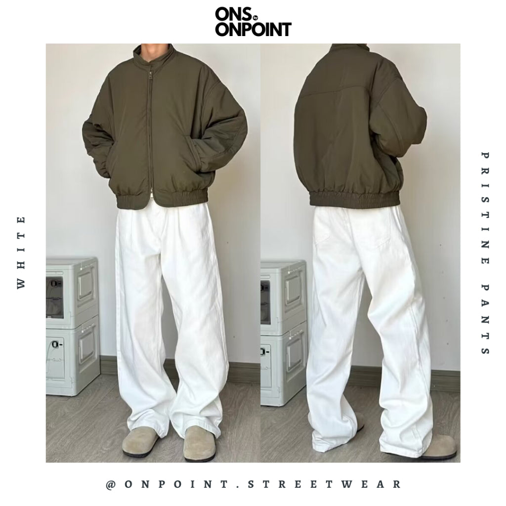 [ONS BY ONPOINT] Pristine Pants - relaxed pants celana panjang sporty celana jogger pria unisex celana baggy celana cowo basic polos wide pants cotton fleece sweatpants baggy oversize pants loose fit pants celana olahraga korean style