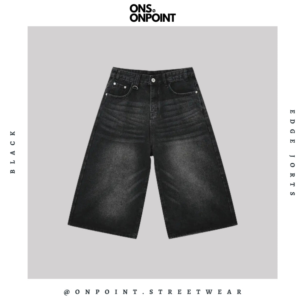 [ONS BY ONPOINT] Edge Jorts - celana pria jeans celana ponggol pria celana jeans pria celana denim pria celana pria dewasa celana panjang jeans celana korea streetwear hypebeast street style