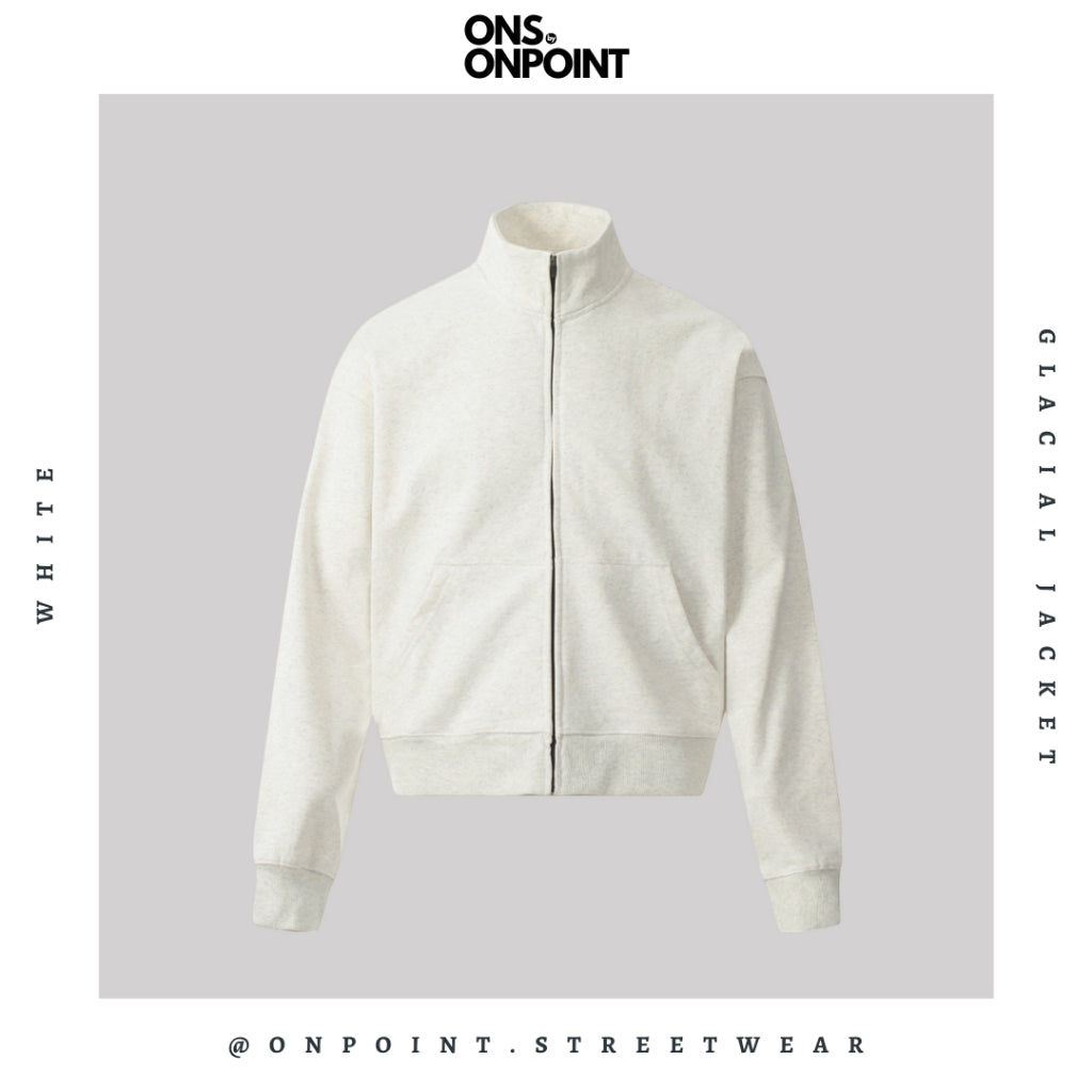 [ONS BY ONPOINT] Glacial Jacket - jaket pria oversize streetwear jaket gaya korea jumbo basic fleece original outdoor jaket olahraga dewasa pria wanita unisex zipper