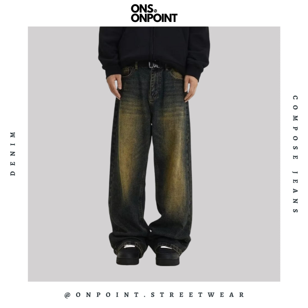 [ONS BY ONPOINT] Compose Jeans - celana pria jeans celana panjang pria celana jeans pria celana denim pria celana pria dewasa celana panjang jeans celana korea streetwear hypebeast street style