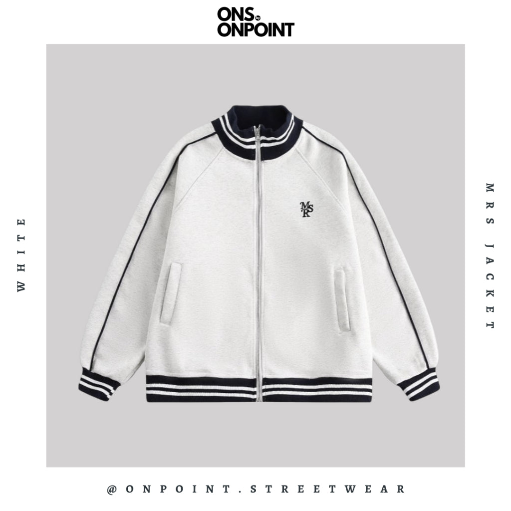 [ONS BY ONPOINT] MRS Jacket - jaket pria oversize streetwear jaket gaya korea jumbo basic fleece original outdoor jaket olahraga dewasa pria wanita unisex zipper