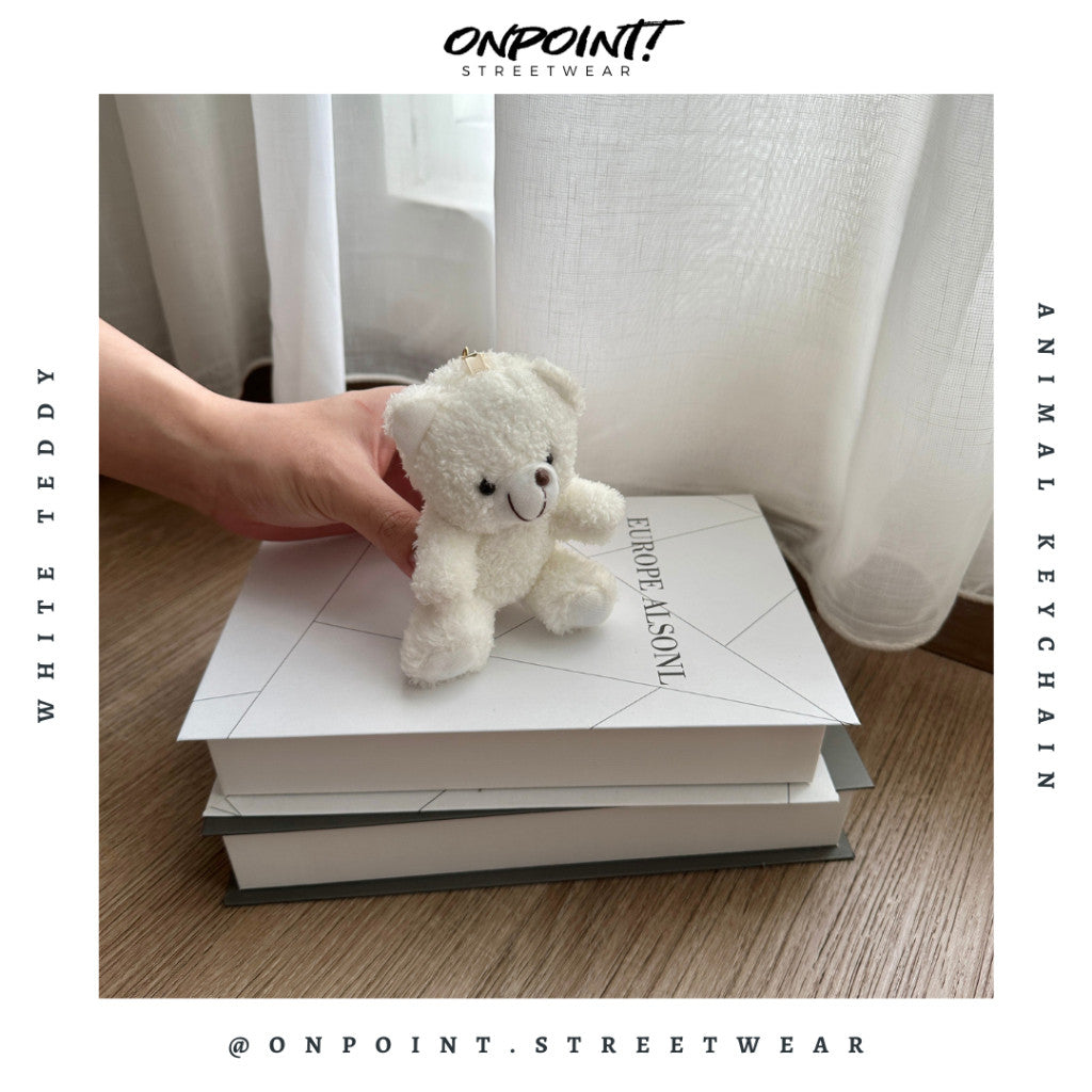 Gantungan Kunci Boneka Lucu Teddy Dinosaurus Shark Sheep Plush Keychain Premium Ganci Bagcharm